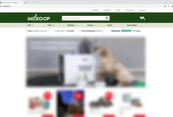 Redesign Welkoop Header
